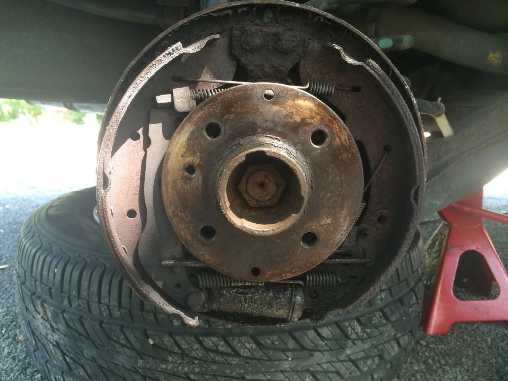 Rear Brake Drum Stuck